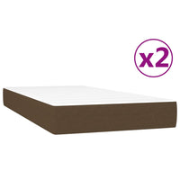 Thumbnail for Boxspringbett mit Matratze Dunkelbraun 200x200 cm Stoff