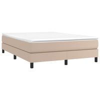 Thumbnail for Boxspringbett Matratze Cappuccino-Braun 140x200cm Kunstleder
