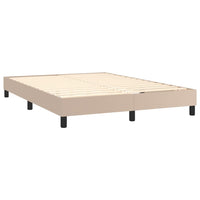 Thumbnail for Boxspringbett Matratze Cappuccino-Braun 140x200cm Kunstleder