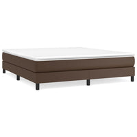Thumbnail for Boxspringbett mit Matratze Braun 180x200 cm Kunstleder