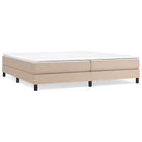 Thumbnail for Boxspringbett Matratze Cappuccino-Braun 200x200cm Kunstleder