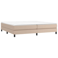 Thumbnail for Boxspringbett Matratze Cappuccino-Braun 200x200cm Kunstleder