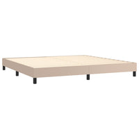Thumbnail for Boxspringbett Matratze Cappuccino-Braun 200x200cm Kunstleder