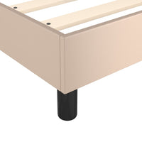 Thumbnail for Boxspringbett Matratze Cappuccino-Braun 200x200cm Kunstleder