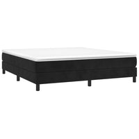 Thumbnail for Boxspringbett mit Matratze Schwarz 160x200 cm Samt