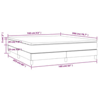 Thumbnail for Boxspringbett mit Matratze Schwarz 160x200 cm Samt