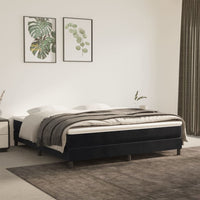 Thumbnail for Boxspringbett mit Matratze Schwarz 160x200 cm Samt