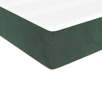 Thumbnail for Boxspringbett mit Matratze Dunkelgrün 200x200 cm Samt