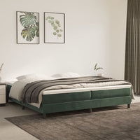 Thumbnail for Boxspringbett mit Matratze Dunkelgrün 200x200 cm Samt