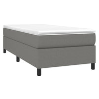 Thumbnail for Boxspringbett mit Matratze Dunkelgrau 100x200 cm Stoff