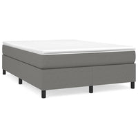 Thumbnail for Boxspringbett mit Matratze Dunkelgrau 140x190 cm Stoff