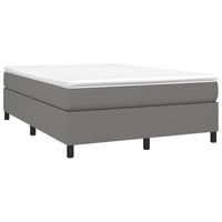 Thumbnail for Boxspringbett mit Matratze Dunkelgrau 140x190 cm Stoff