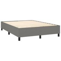 Thumbnail for Boxspringbett mit Matratze Dunkelgrau 140x190 cm Stoff