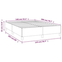 Thumbnail for Boxspringbett mit Matratze Hellgrau 140x200 cm Stoff