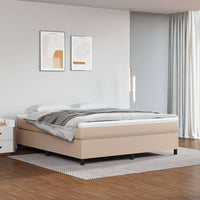 Thumbnail for Boxspringbett Matratze Cappuccino-Braun 180x200 cm Kunstleder