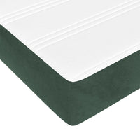 Thumbnail for Boxspringbett mit Matratze Dunkelgrün 120x200 cm Samt