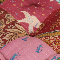 Thumbnail for Modularer Pouf mit Kissen Patchwork Stoff