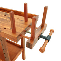 Thumbnail for Werkbank mit Schubladen Schraubstöcken 124x52x83 cm Akazienholz