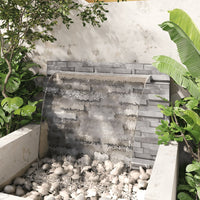 Thumbnail for Pool-Wasserfall Rechteckig Edelstahl 110 cm
