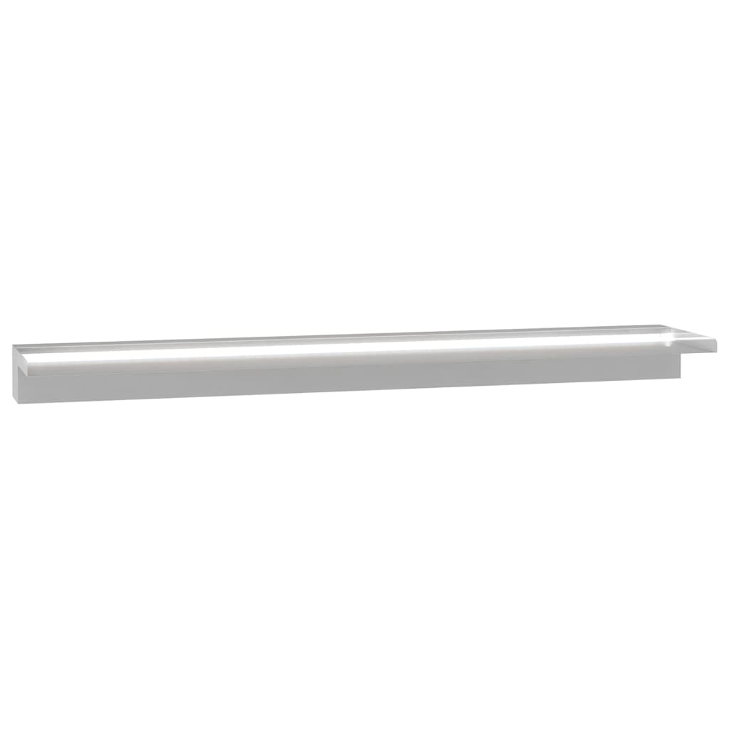 Pool-Wasserfall mit LEDs Edelstahl 110 cm
