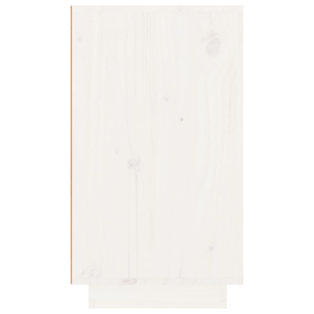 Weinregal Weiß 23x34x61 cm Massivholz Kiefer