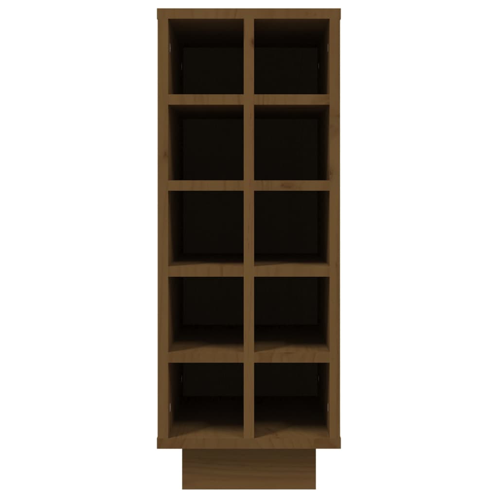 Weinregal Honigbraun 23x34x61 cm Massivholz Kiefer