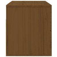 Thumbnail for Wand-Nachttisch Honigbraun 50x36x40 cm