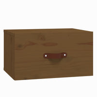 Thumbnail for Wand-Nachttisch Honigbraun 40x29,5x22 cm