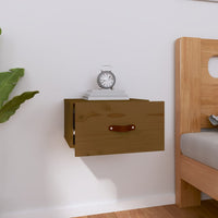 Thumbnail for Wand-Nachttisch Honigbraun 40x29,5x22 cm