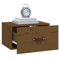 Thumbnail for Wand-Nachttisch Honigbraun 40x29,5x22 cm