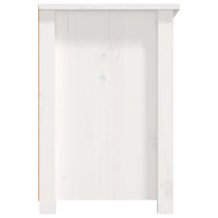 Thumbnail for TV-Schrank Weiß 79x35x52 cm Massivholz Kiefer