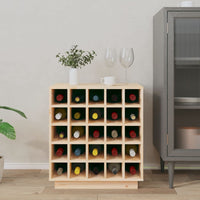 Thumbnail for Weinregal 55,5x34x61 cm Massivholz Kiefer