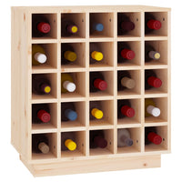 Thumbnail for Weinregal 55,5x34x61 cm Massivholz Kiefer