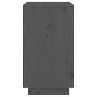 Thumbnail for Weinregal Grau 55,5x34x61 cm Massivholz Kiefer