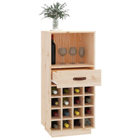 Thumbnail for Weinregal 45x34x100 cm Massivholz Kiefer
