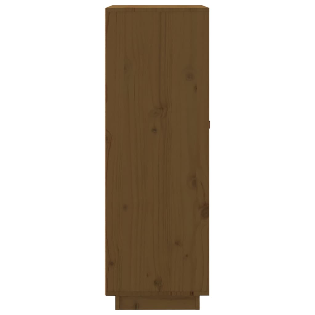 Weinregal Honigbraun 45x34x100 cm Massivholz Kiefer