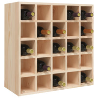 Thumbnail for Weinregal 56x25x56 cm Massivholz Kiefer