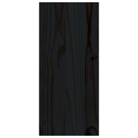 Thumbnail for Weinregal Schwarz 56x25x56 cm Massivholz Kiefer