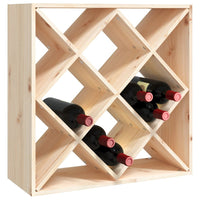Thumbnail for Weinregal 62x25x62 cm Massivholz Kiefer
