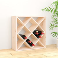 Thumbnail for Weinregal 62x25x62 cm Massivholz Kiefer