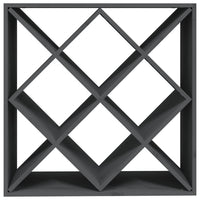 Thumbnail for Weinregal Grau 62x25x62 cm Massivholz Kiefer