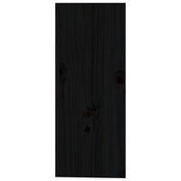 Thumbnail for Weinregal Schwarz 62x25x62 cm Massivholz Kiefer