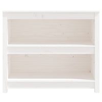 Thumbnail for Bücherregal Weiß 80x35x68 cm Massivholz Kiefer