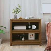 Thumbnail for Bücherregal Honigbraun 80x35x68 cm Massivholz Kiefer