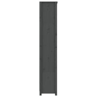 Thumbnail for Bücherregal Grau 80x35x183 cm Massivholz Kiefer