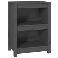 Thumbnail for Bücherregal Grau 50x35x68 cm Massivholz Kiefer