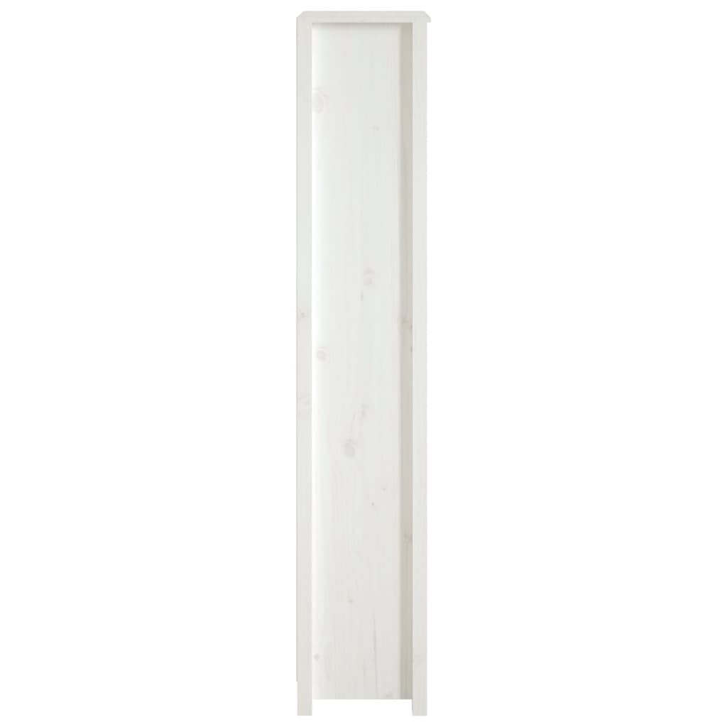 Bücherregal Weiß 50x35x183 cm Massivholz Kiefer