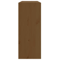Thumbnail for Weinregal Honigbraun 62x25x62 cm Massivholz Kiefer