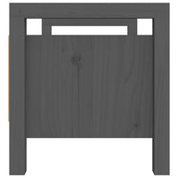Thumbnail for Flurbank Grau 80x40x43 cm Massivholz Kiefer