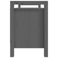 Thumbnail for Flurbank Grau 110x40x60 cm Massivholz Kiefer